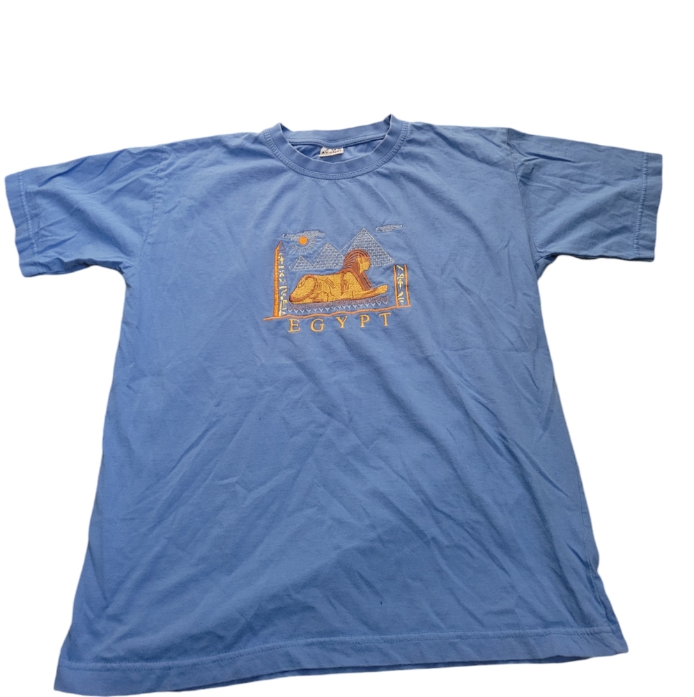VINTAGE unisex heavy cotton ehypt tourist sphynx tee